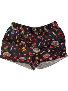 Parade Sleep Easy Luxe Dream Dinner Party Pasta Print Shorts